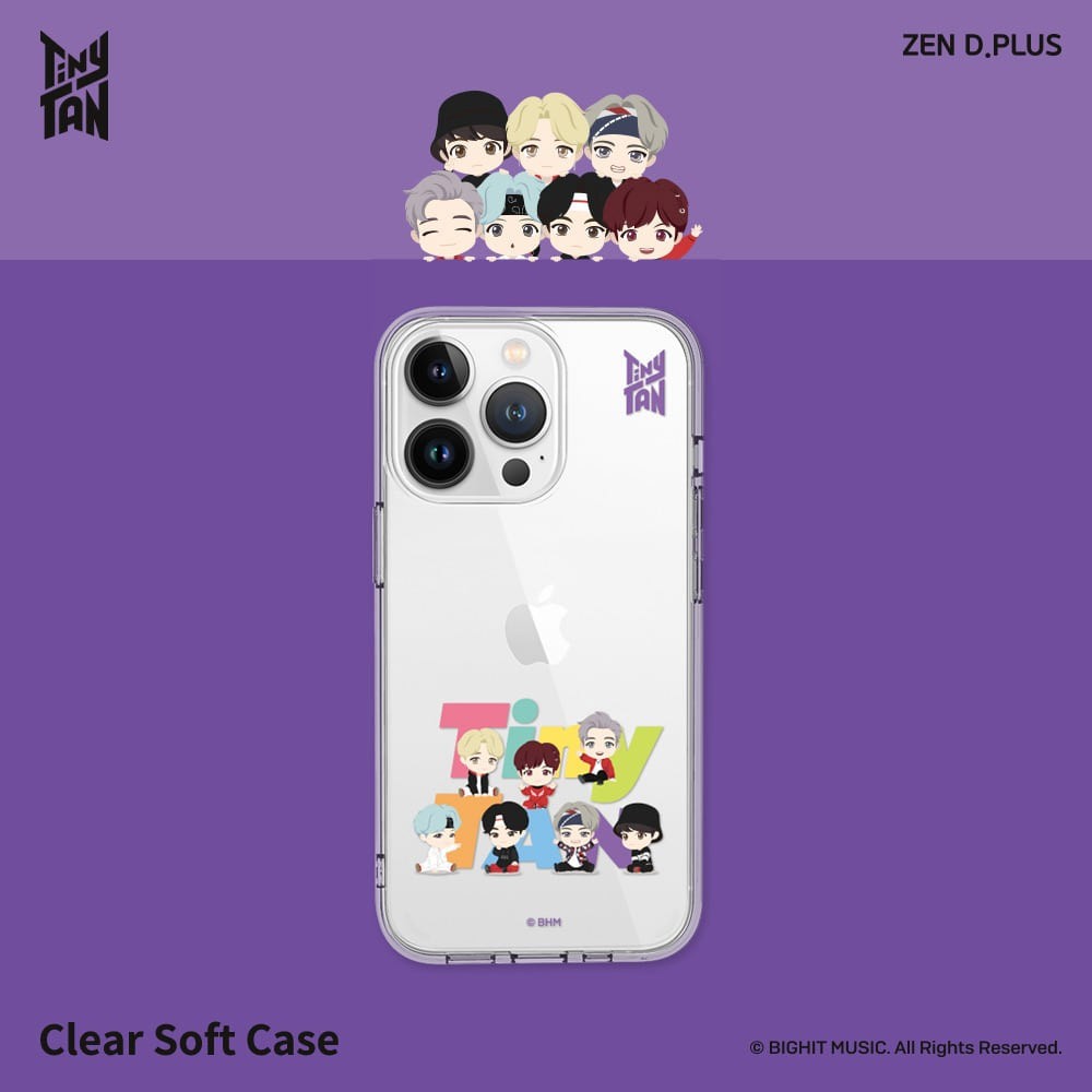 BTS x TinyTAN Basic Goods - Clear Soft Case - kpoptown.ca