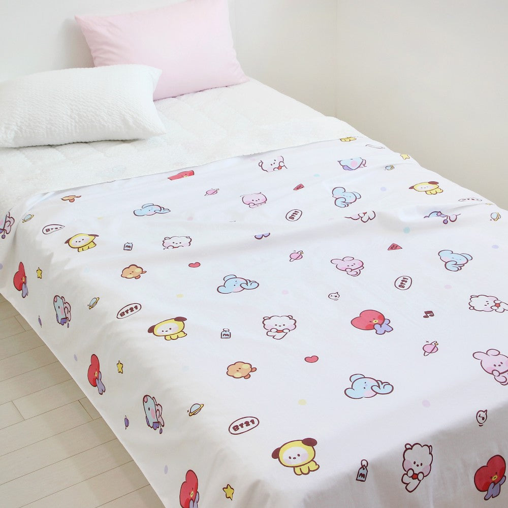 [BT21] BTS Nara Home Deco Collaboration - minini Top Sheet - kpoptown.ca