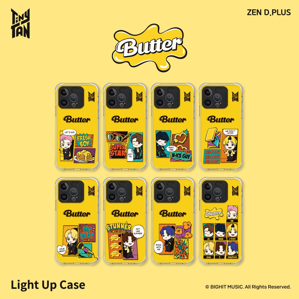 BTS x TinyTAN Butter Goods - Light Up Case - kpoptown.ca