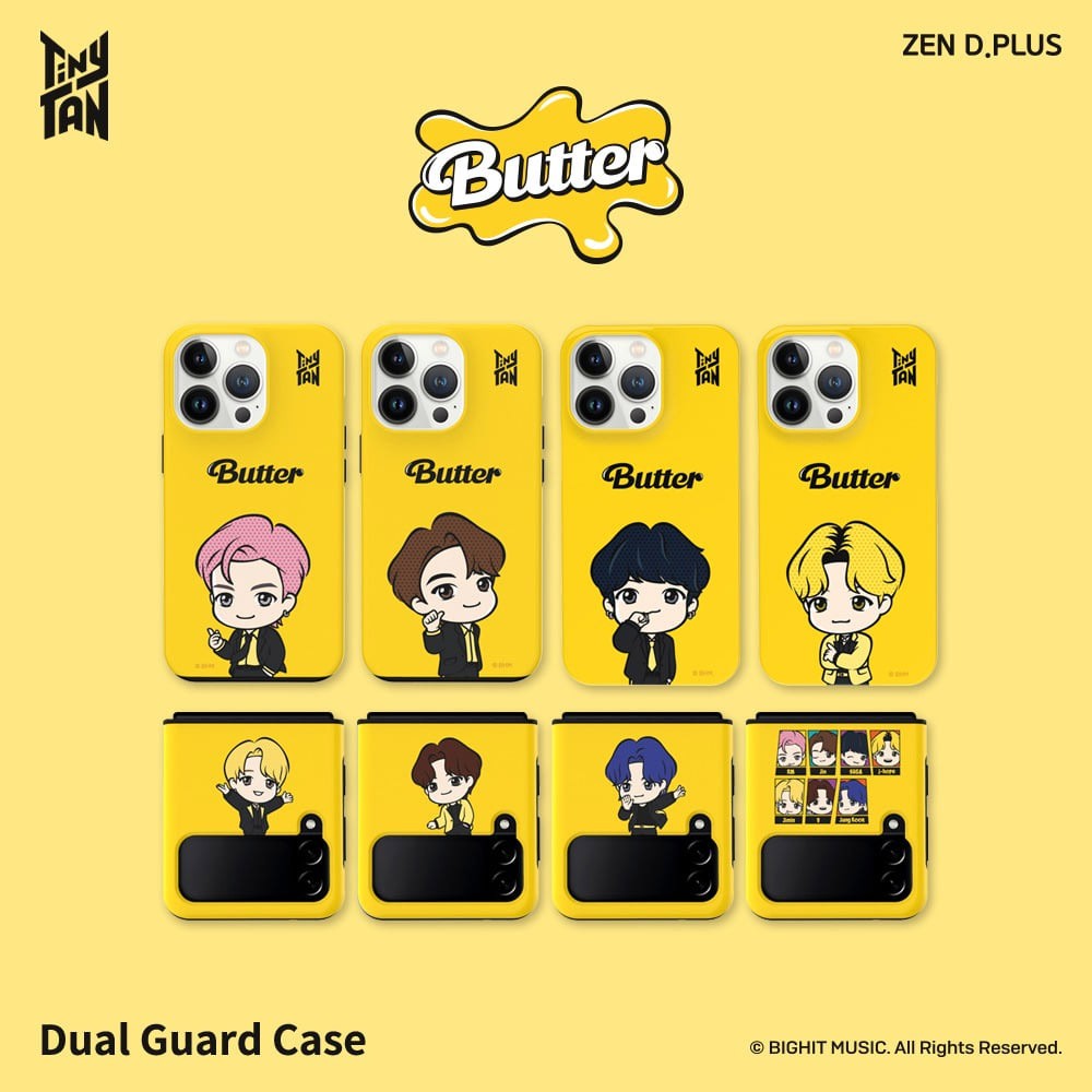 BTS x TinyTAN Butter Goods - Dual Guard Case for iPhone - kpoptown.ca