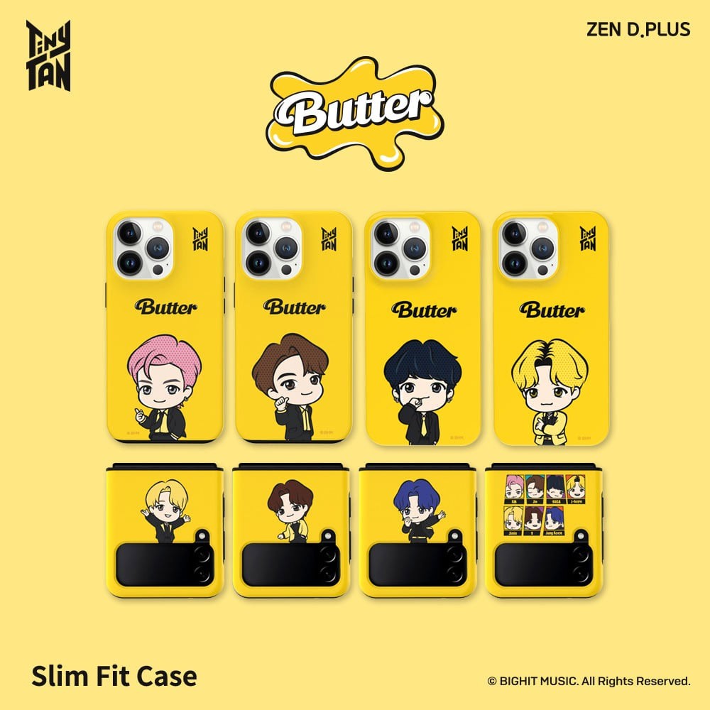 BTS x TinyTAN Butter Goods - Slim Fit Case for iPhone - kpoptown.ca