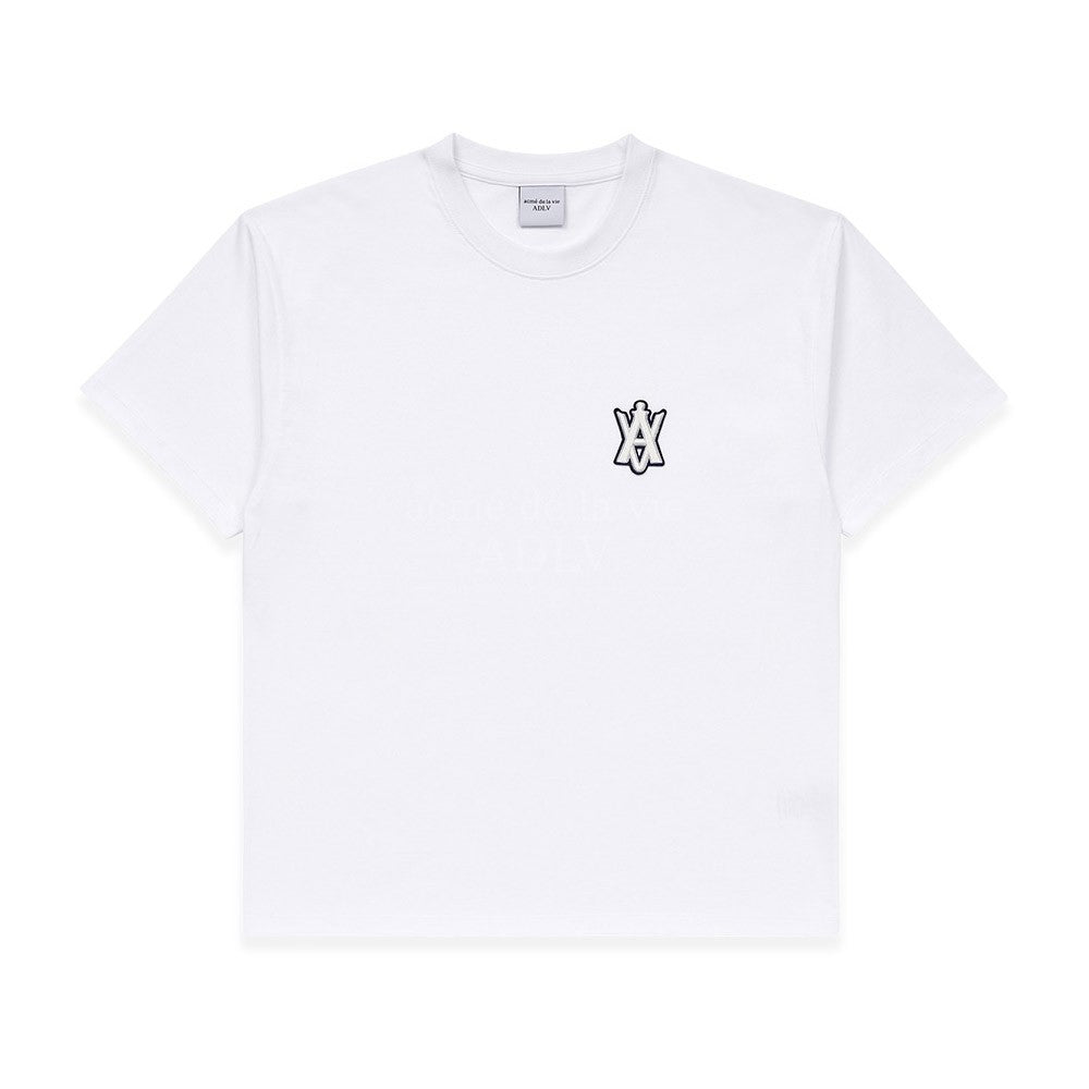 [acmé de la vie x LISA] A LOGO EMBLEM PATCH SHORT SLEEVE T-SHIRT - kpoptown.ca