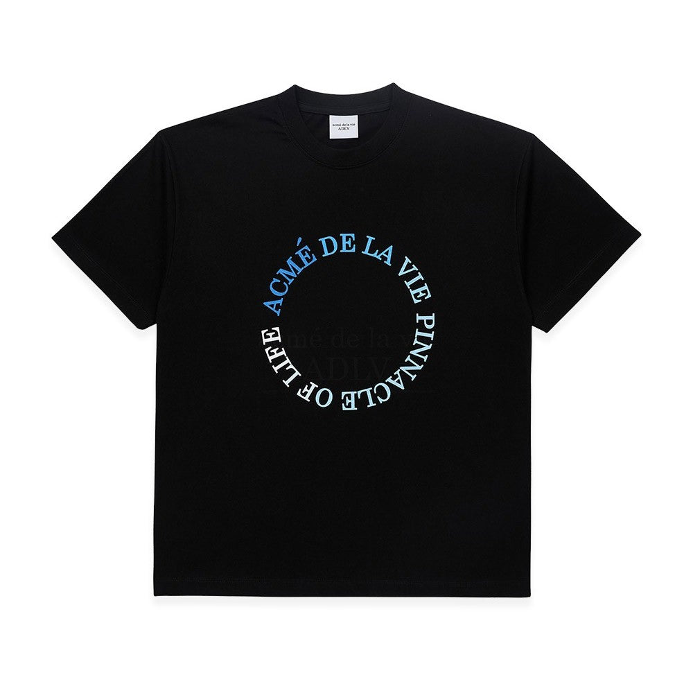 [acmé de la vie x LISA] CIRCLE LOGO ARTWORK BASIC SHORT SLEEVE T-SHIRT - kpoptown.ca