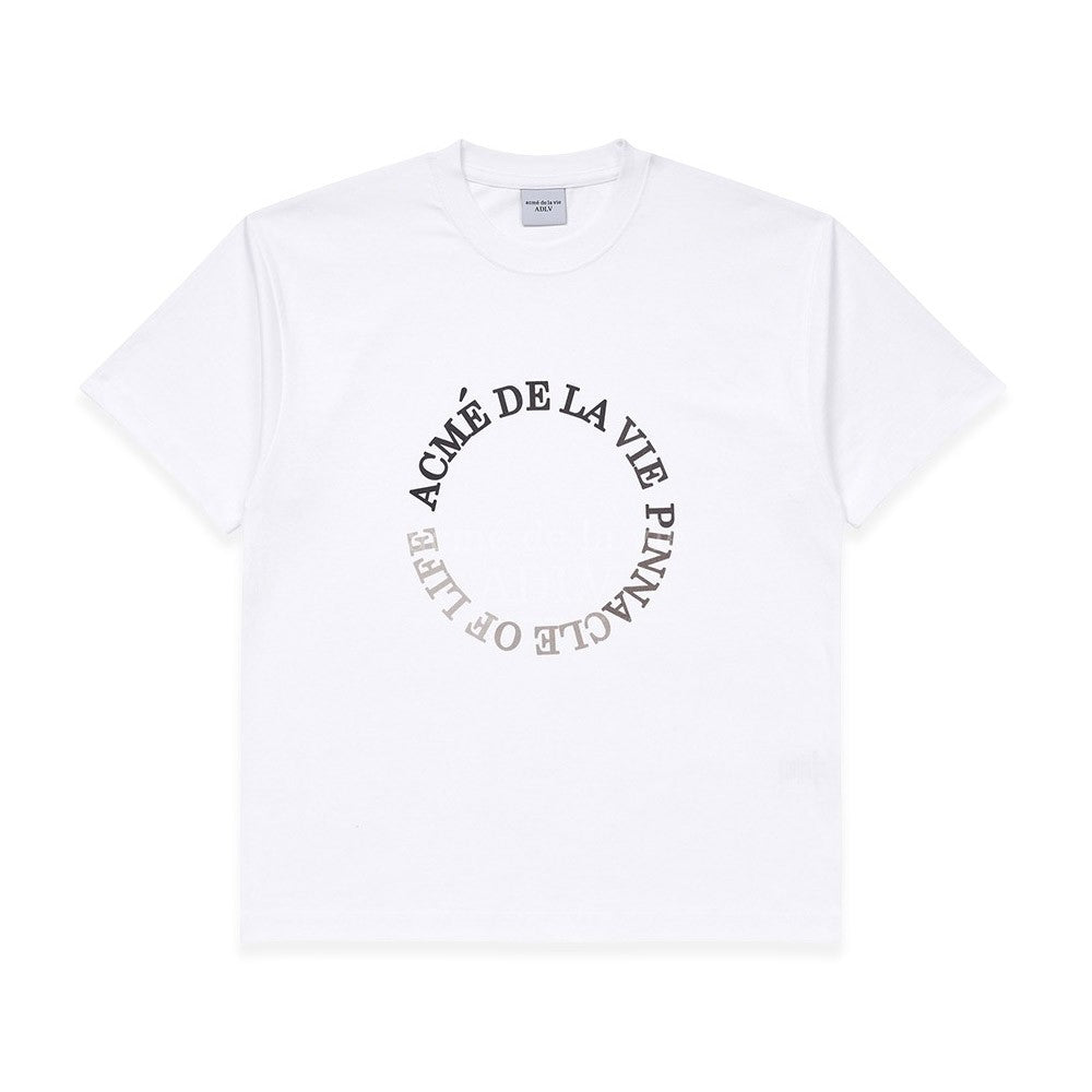 [acmé de la vie x LISA] CIRCLE LOGO ARTWORK BASIC SHORT SLEEVE T-SHIRT - kpoptown.ca