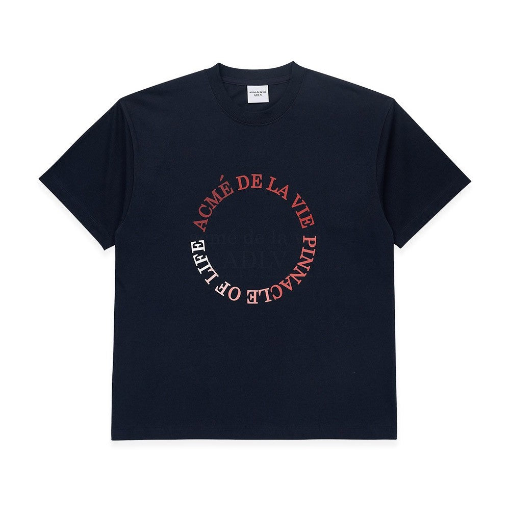 [acmé de la vie x LISA] CIRCLE LOGO ARTWORK BASIC SHORT SLEEVE T-SHIRT - kpoptown.ca