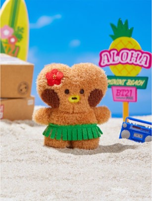 [BT21] BTS Line Friends Collaboration - minini Summer Standing Doll - kpoptown.ca