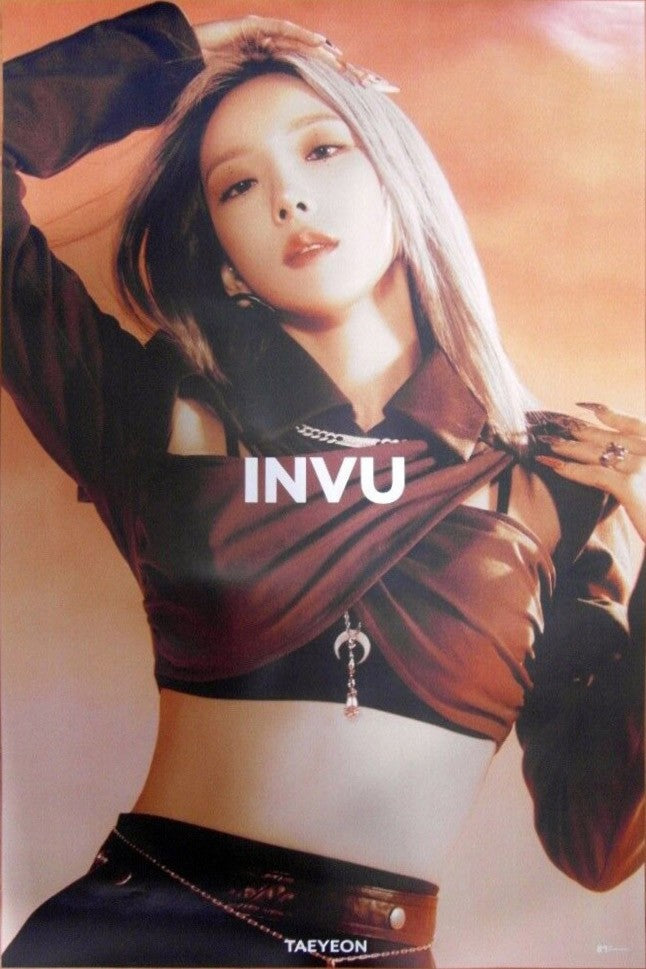 [Poster] TAEYEON 3rd Album - INVU (ORANGE Ver.) Poster - kpoptown.ca