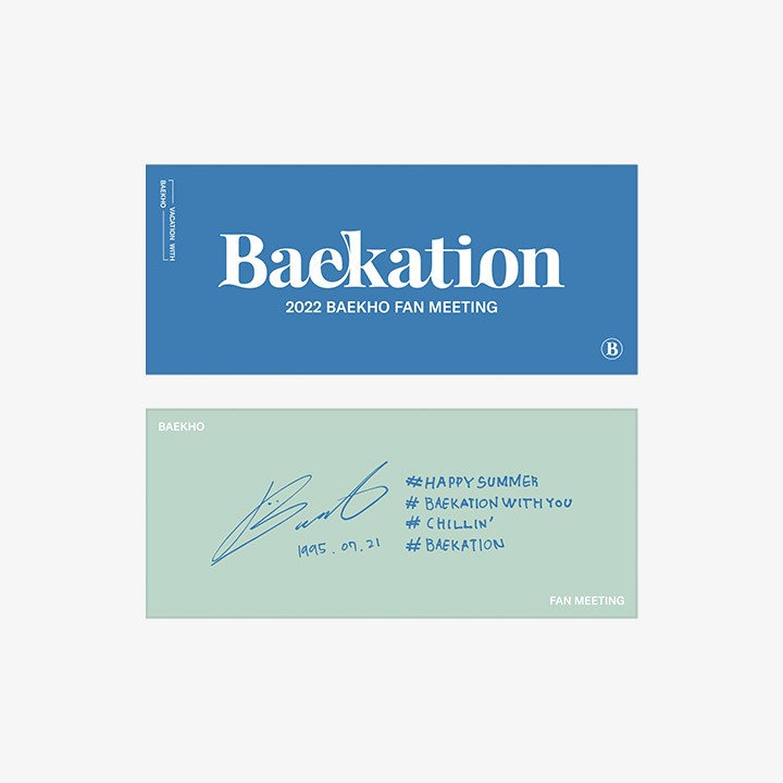 BAEKHO Baekation Goods - Slogan Towel - kpoptown.ca