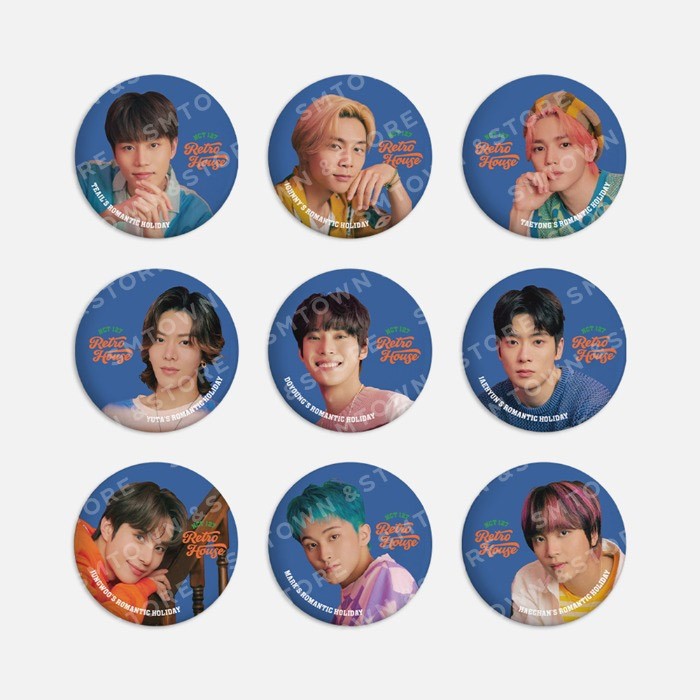 NCT 127 RETRO HOUSE Goods - RANDOM PIN BUTTON - kpoptown.ca