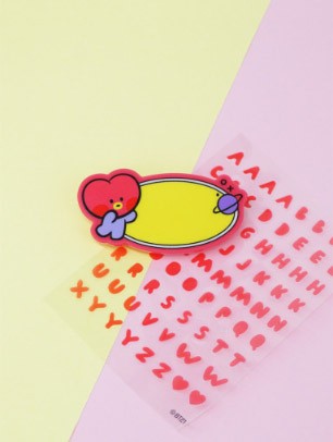 [BT21] BTS Line Friends Collaboration - minini Acrylic Pin Badge - kpoptown.ca