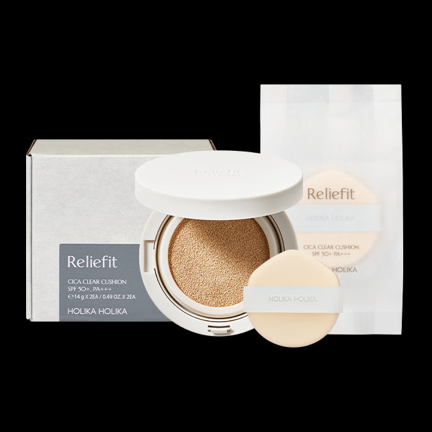 [Holika Holika] Reliefit Cica Clear Cushion - kpoptown.ca