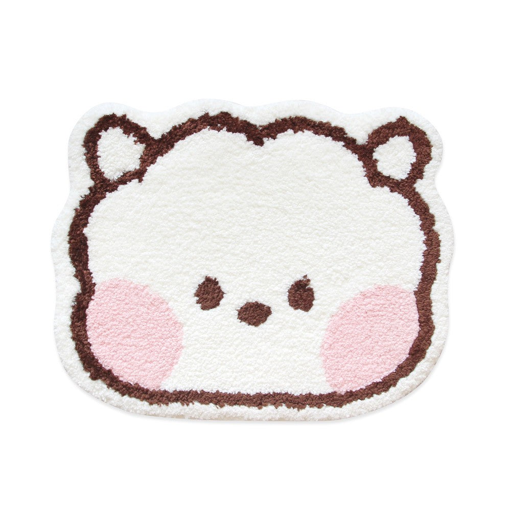 [BT21] BTS Nara Home Deco Collaboration - Minini Face Rug - kpoptown.ca