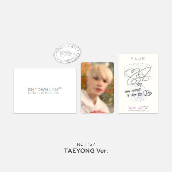 NCT 127 SMTOWN LIVE 2022 Goods - INVITATION + BADGE SET - kpoptown.ca