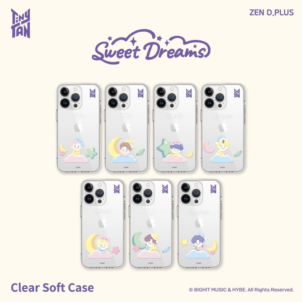 BTS x TinyTAN Sweet Dreams Goods - Clear Soft Case for iPhone - kpoptown.ca