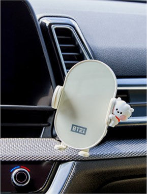 [BT21] BTS Line Friends Collaboration - minini Fast Wireless Car Charger - kpoptown.ca