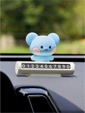 [BT21] BTS Line Friends Collaboration - minini Car Figure Parking Number Plate - kpoptown.ca