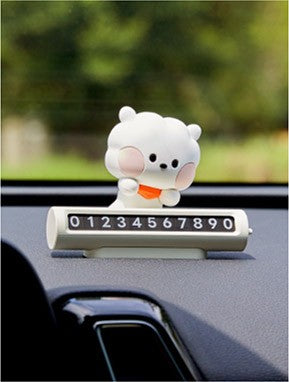 [BT21] BTS Line Friends Collaboration - minini Car Figure Parking Number Plate - kpoptown.ca