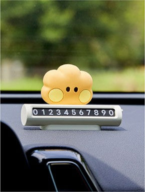 [BT21] BTS Line Friends Collaboration - minini Car Figure Parking Number Plate - kpoptown.ca