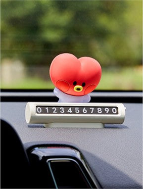 [BT21] BTS Line Friends Collaboration - minini Car Figure Parking Number Plate - kpoptown.ca