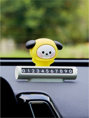 [BT21] BTS Line Friends Collaboration - minini Car Figure Parking Number Plate - kpoptown.ca