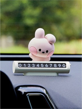 [BT21] BTS Line Friends Collaboration - minini Car Figure Parking Number Plate - kpoptown.ca