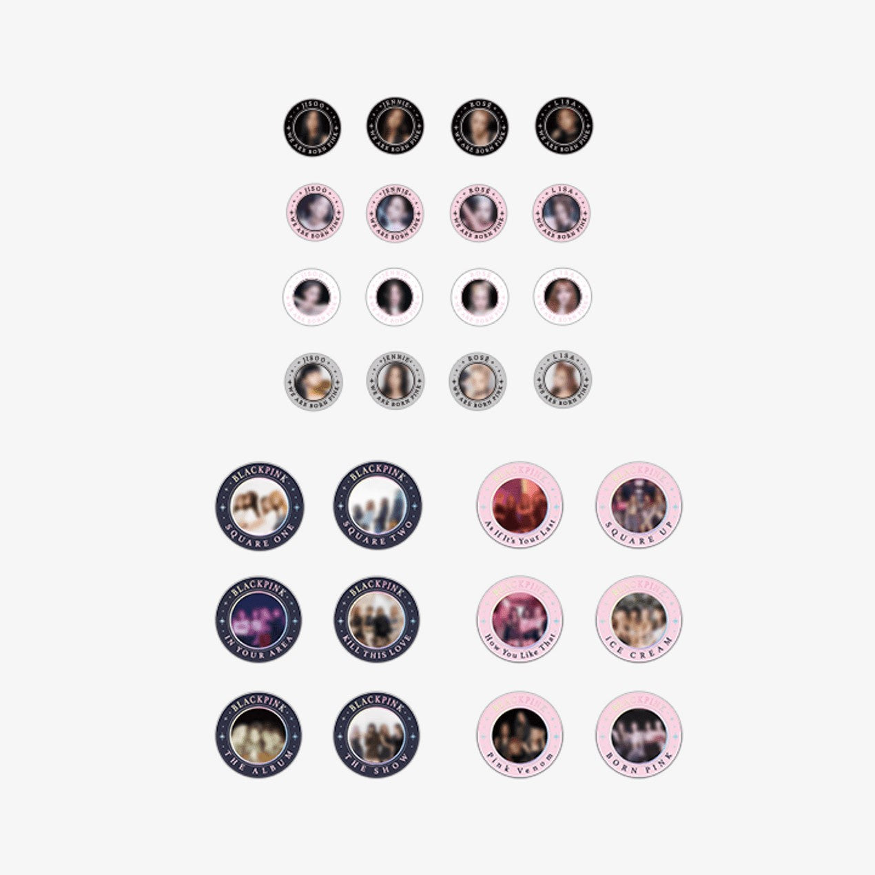 BLACKPINK BORN PINK Goods - CIRCLE PHOTOCARD SET - kpoptown.ca