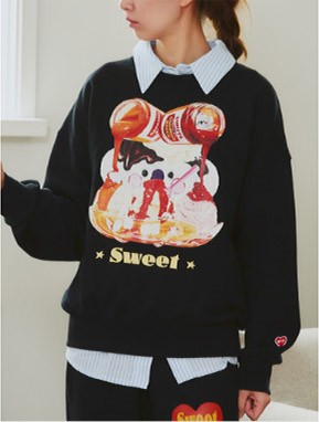 [BT21] BTS Line Friends Collaboration - Baby Sweet Things Sweatshirt - kpoptown.ca