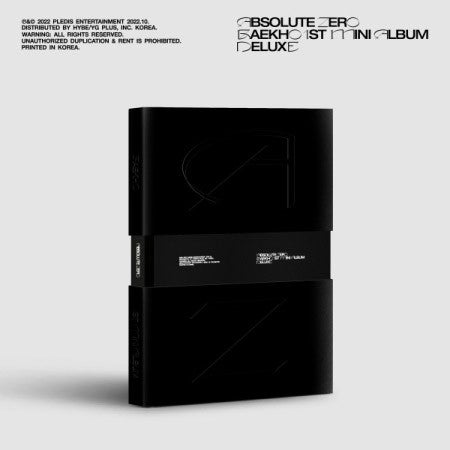 [Deluxe Ver.] BAEKHO 1st Mini Album - ABSOLUTE ZERO (Deluxe Ver.) CD - kpoptown.ca