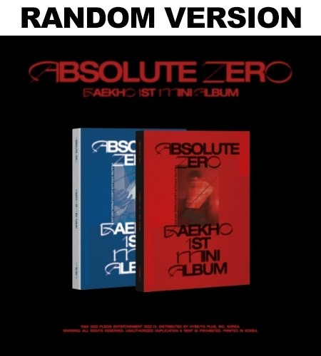 BAEKHO 1st Mini Album - ABSOLUTE ZERO (Random Ver.) CD - kpoptown.ca