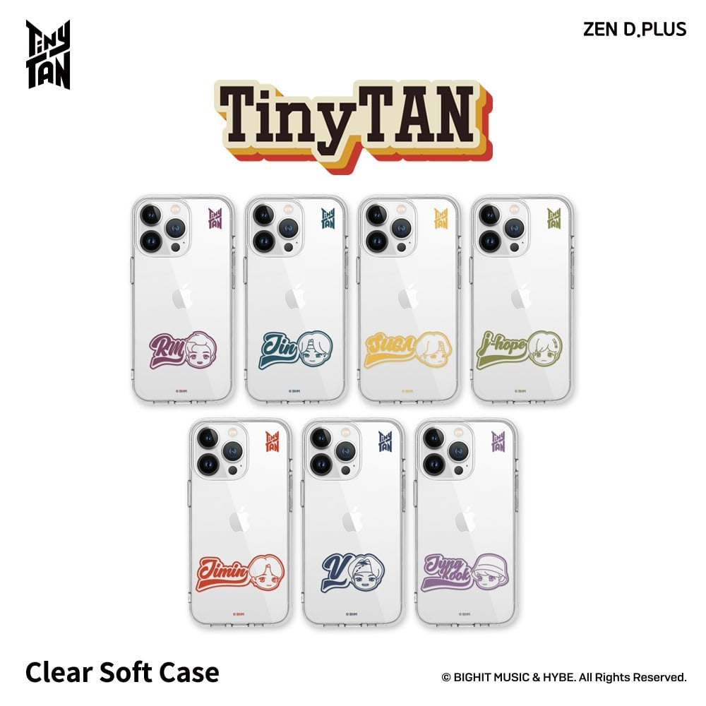 BTS x TinyTAN WAPPEN Goods - Clear Soft Case for iPhone - kpoptown.ca