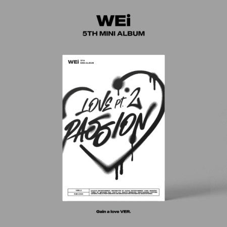 WEi 5th Mini Album - Love Pt.2 : Passion (Gain a love Ver.) CD + Poster - kpoptown.ca