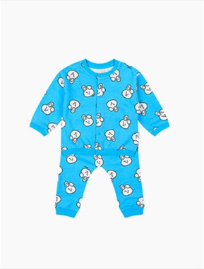 [BT21] BTS Line Friends Collaboration - ETTOI Basic Pattern Body Suit + Pants - kpoptown.ca