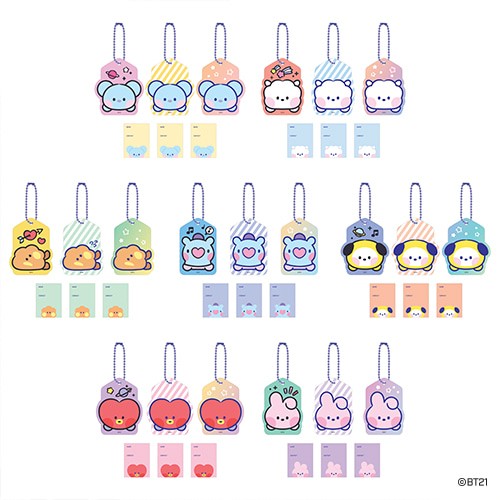 [BT21] BT21 X Monopoly Collaboration - minini Name Tag Set - kpoptown.ca