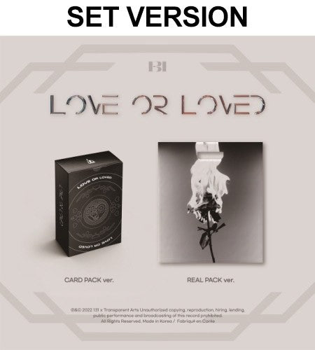 [SET] B.I Album - Love or Loved Part.1 (SET Ver.) 2CD + 2Poster - kpoptown.ca