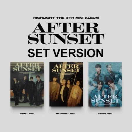 [SET] Highlight 4th Mini Album - AFTER SUNSET (SET Ver.) 3CD + 3Poster - kpoptown.ca