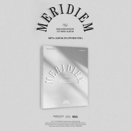 [Smart Album][Platform Album] KIM JONG HYEON 1st Mini Album - MERIDIEM (META) - kpoptown.ca