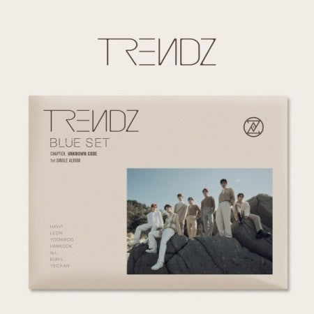 TRENDZ 1st Single Album - BLUE SET Chapter. UNKNOWN CODE CD + Poster - kpoptown.ca