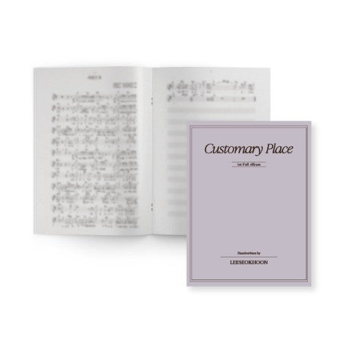 LEE SEOK HOON 2022 CONCERT Goods - Handwritten Music Score Book - kpoptown.ca