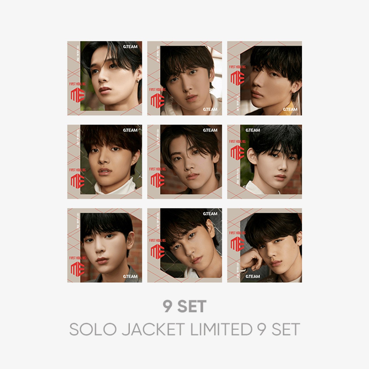 [Japanese Edition][SET] &TEAM JP 1st Album - First Howling : ME (Solo Jacket Limited) 9 SET - kpoptown.ca