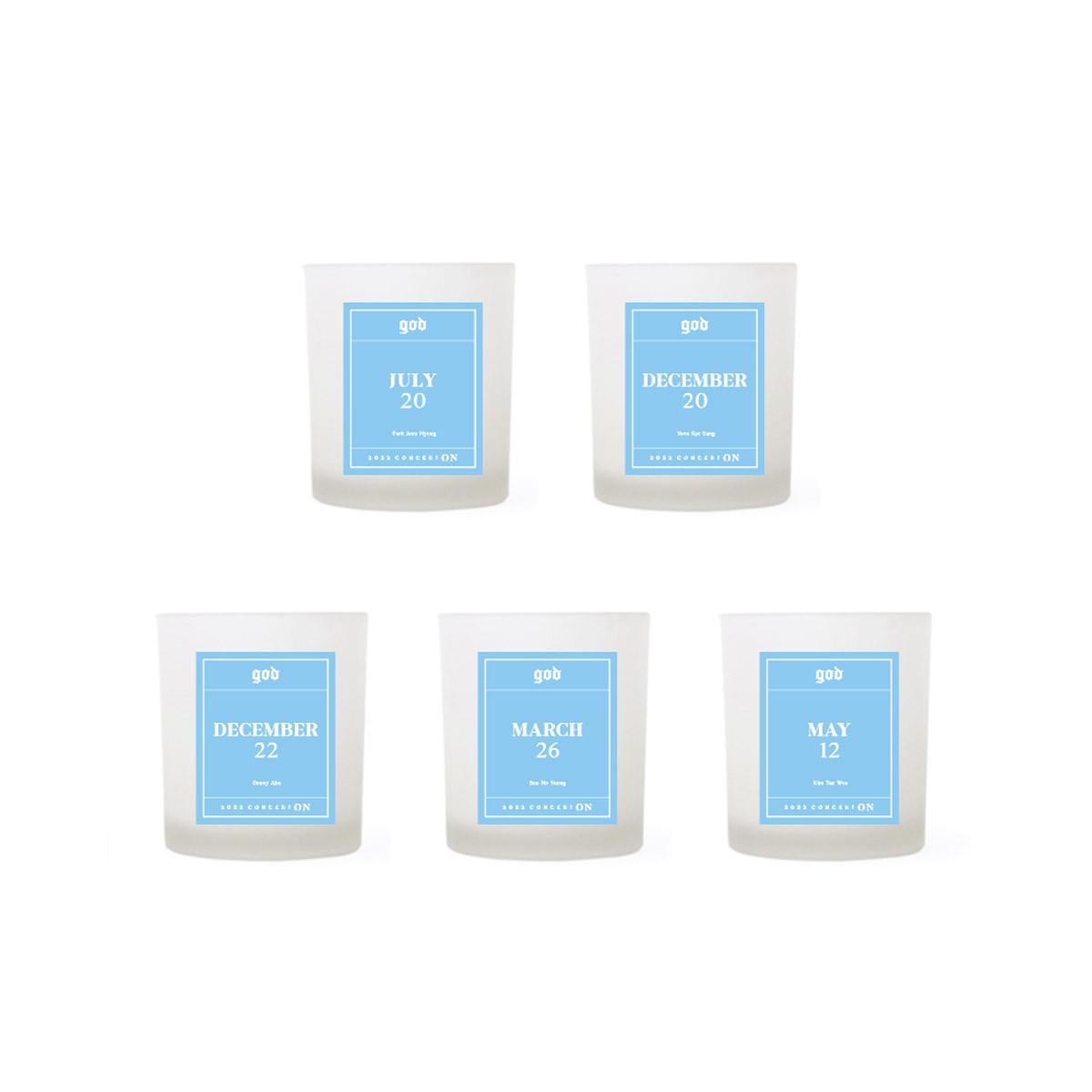 GOD 2022 CONCERT [ON] Goods - MESSAGE CANDLE SET - kpoptown.ca