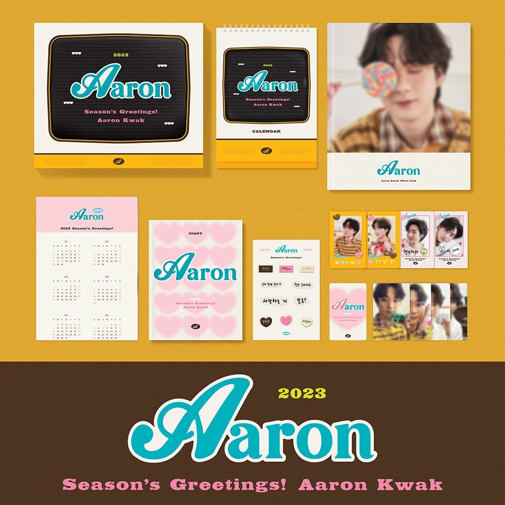 Aaron 2023 SEASONS GREETINGS - kpoptown.ca