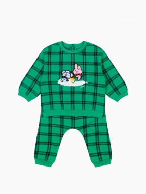 [BT21] BTS Line Friends Collaboration - Ettoi Holiday Body Suit + Pants - kpoptown.ca