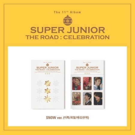 SUPER JUNIOR 11th Album - Vol.2 'The Road : Celebration' (SNOW Ver.) CD + Poster - kpoptown.ca