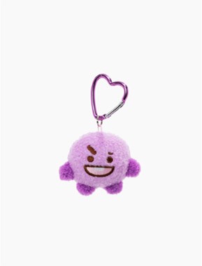 [BT21] BTS Line Friends Collaboration - Purple Edition Bag Charm Doll - kpoptown.ca