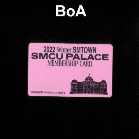 [Smart Album] BoA - 2022 WINTER SMTOWN : SMCU PALACE (GUEST. BOA) Membership Card Ver. - kpoptown.ca