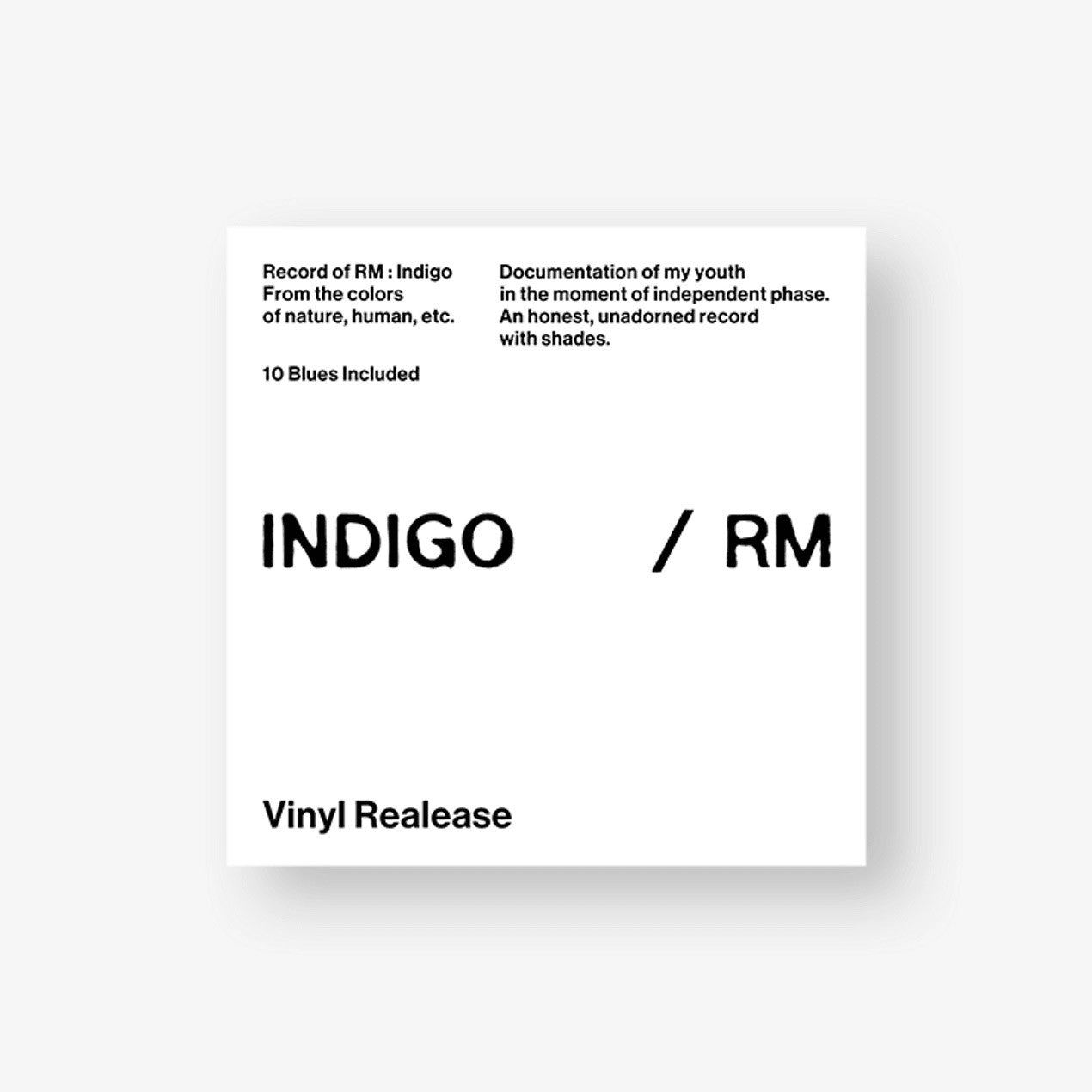 [LP] RM Solo Album - Indigo LP - kpoptown.ca