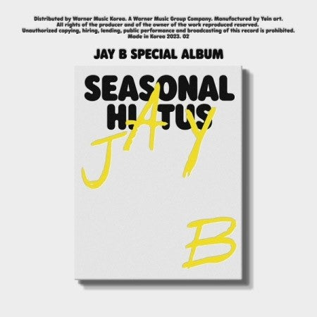 JAY B Special Album - Seasonal Hiatus CD - kpoptown.ca