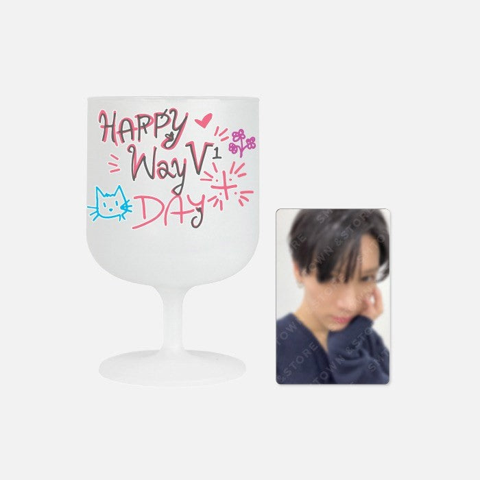 WayV 4th Anniversary Goods - DIY Plastic Wine Cup & Photocard Set - kpoptown.ca