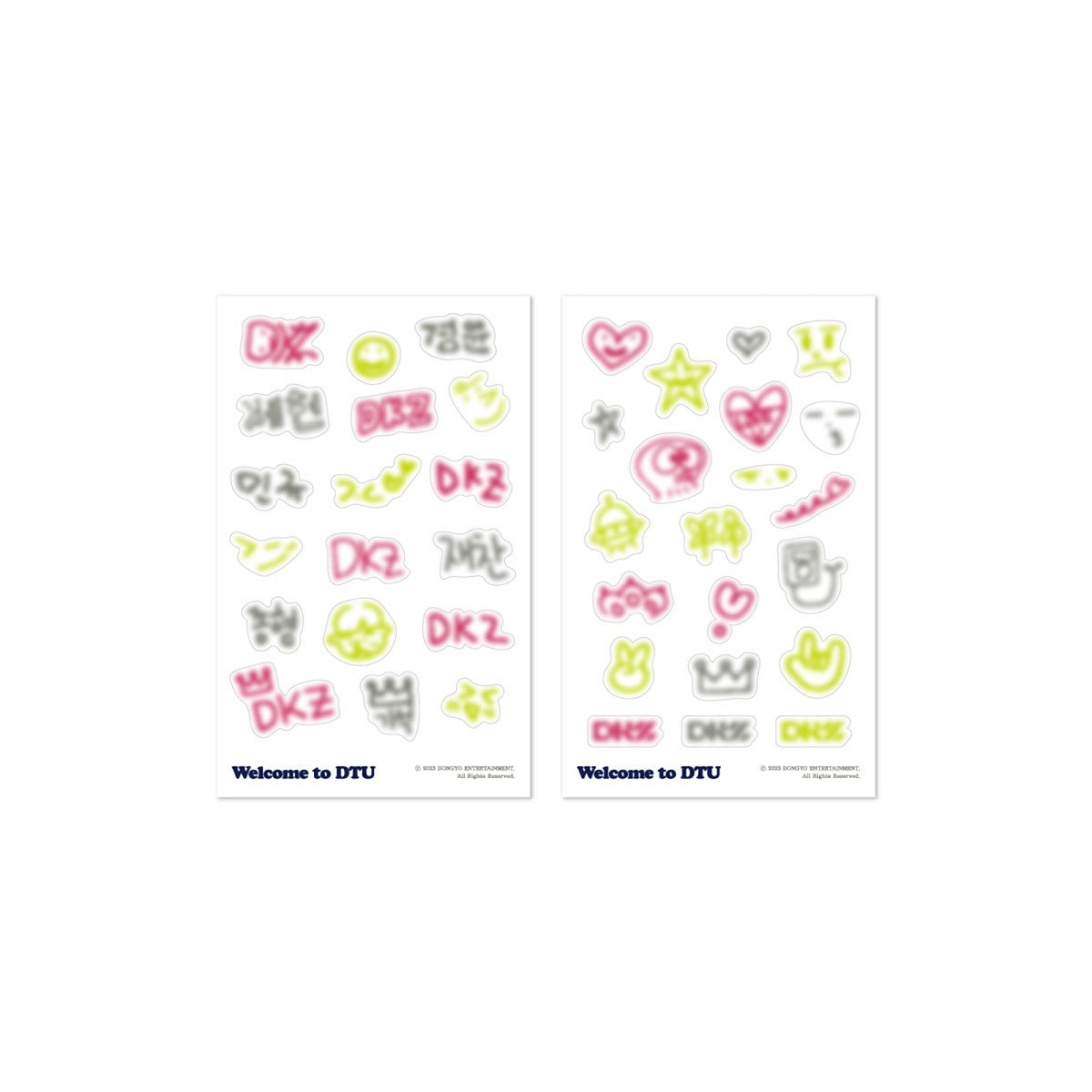 DKZ Welcome to DTU Goods - LIGHT RING DECO STICKER SET - kpoptown.ca