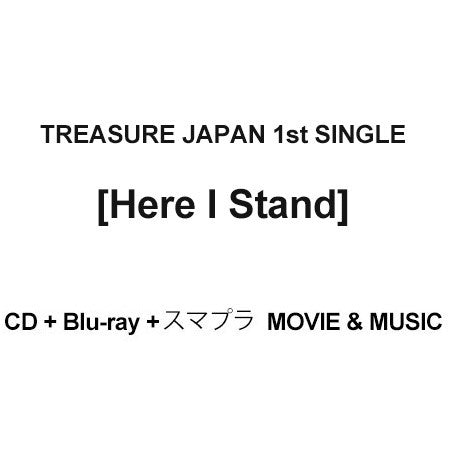 [Japanese Edition] TREASURE JAPAN 1st Single Album - Here I Stand (CD + Blu-ray + スマプラ Movie + Music) - kpoptown.ca